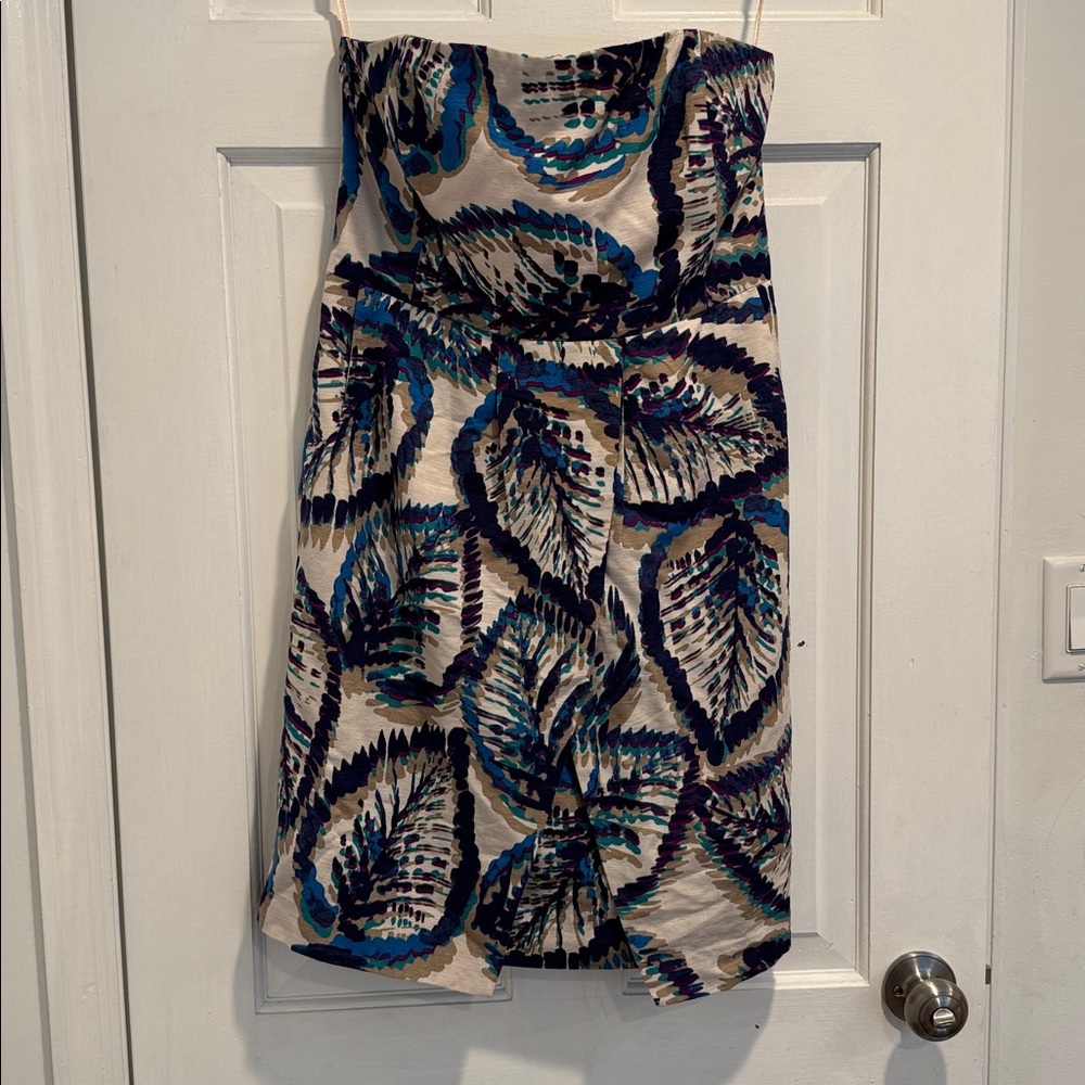 Banana republic silk strapless dress
